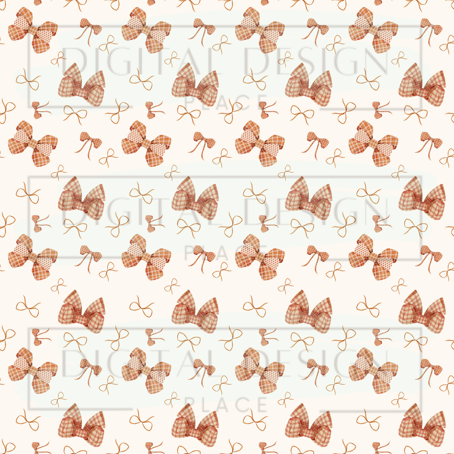 Orange Fall Bows VinylV2550