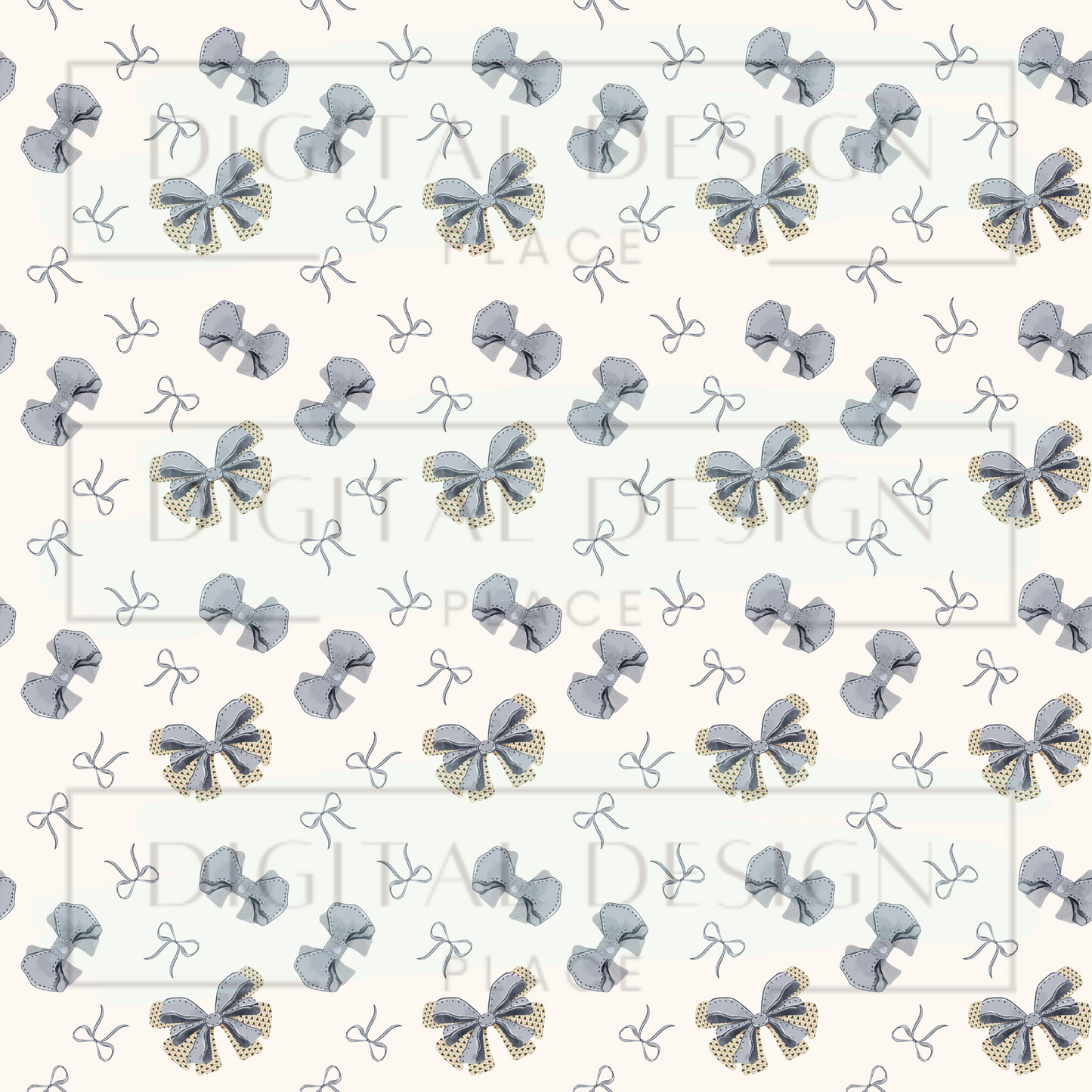 Blue Fall Bows VinylV2551