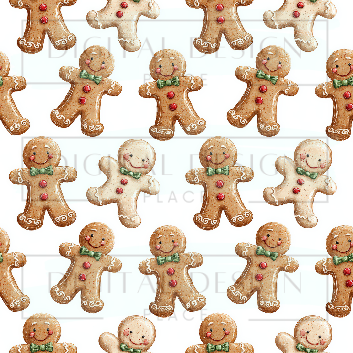 Watercolor Gingerbread VinylV2589