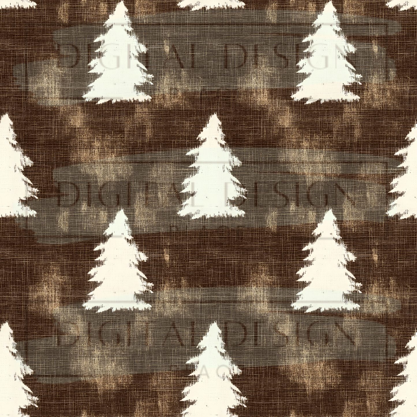 Rustic Christmas Trees VinylV2596