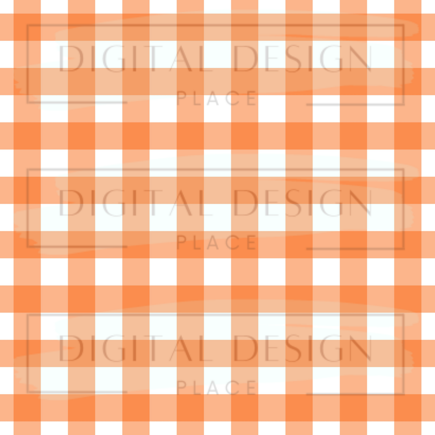Peach Gingham VinylV616