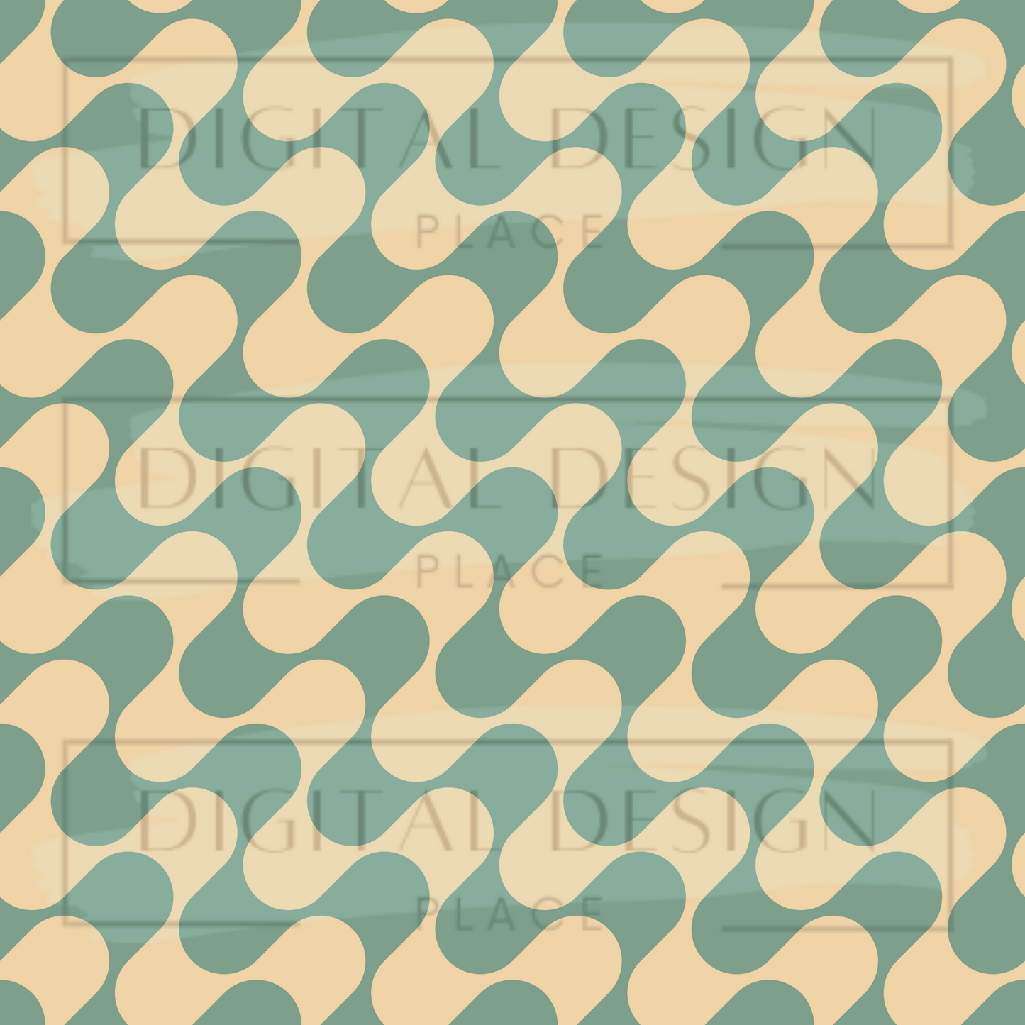 Retro Wavy Sage VinylV650