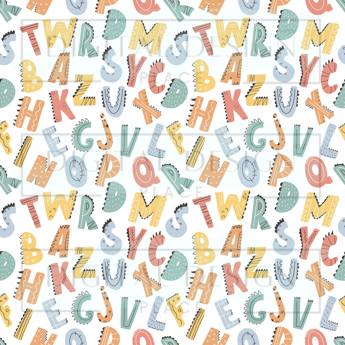 Dino Letters VinylV688