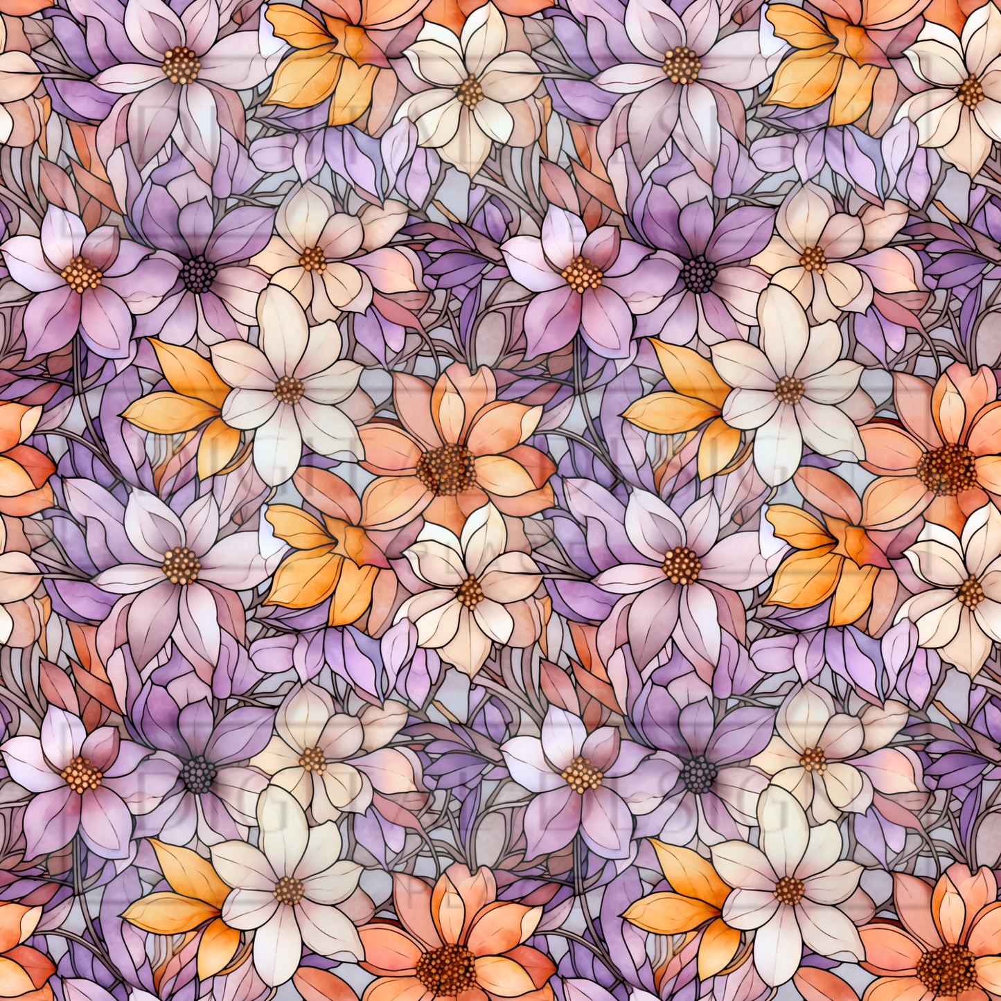 Harvest Blessings Stained Glass VinylV699