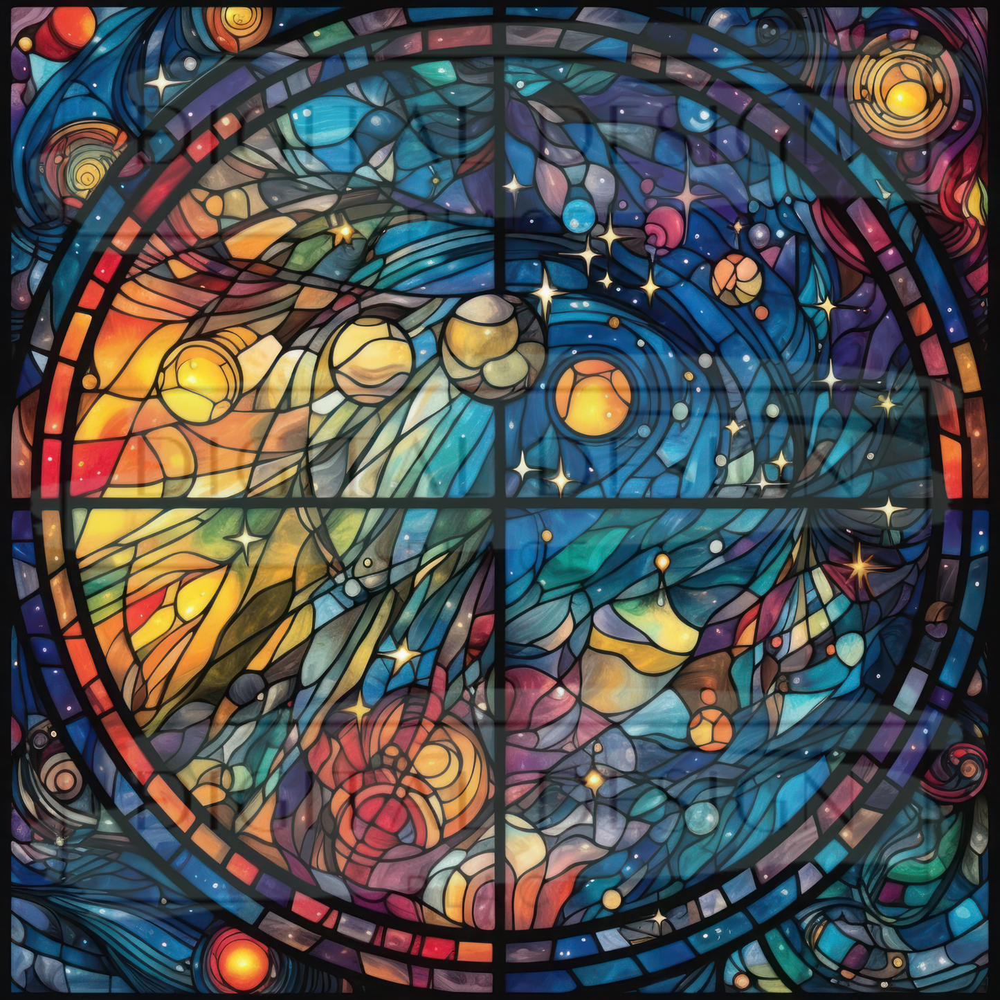 Stained Glass Space Sight VinylV988