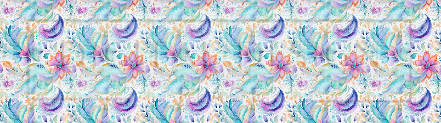 Pastel Paisley Wrap DupW45