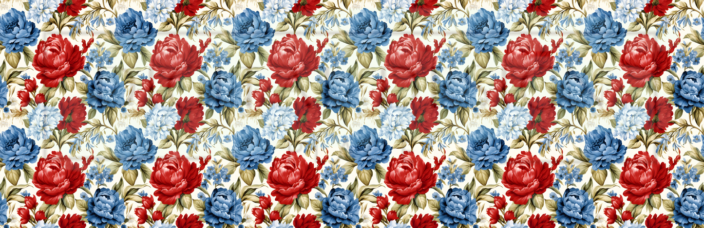 Patriotic Peonies Wrap DupW55