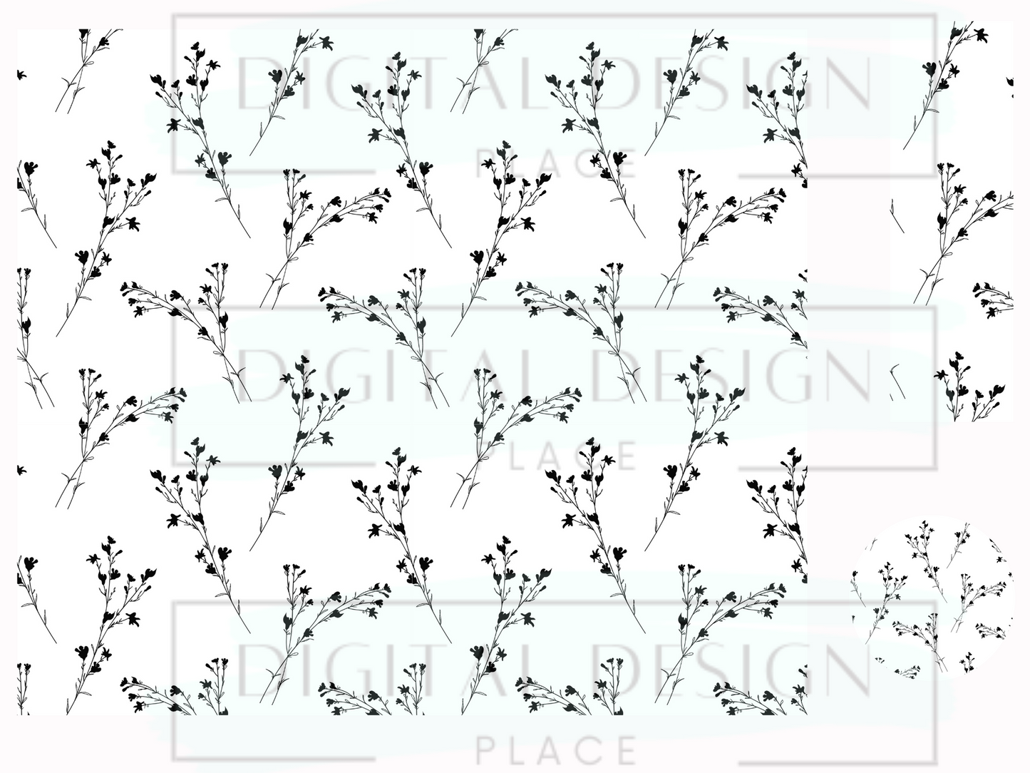 Full Flower Silhoutte WrB73