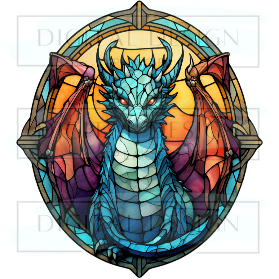 Stained Glass Dragon PJP76