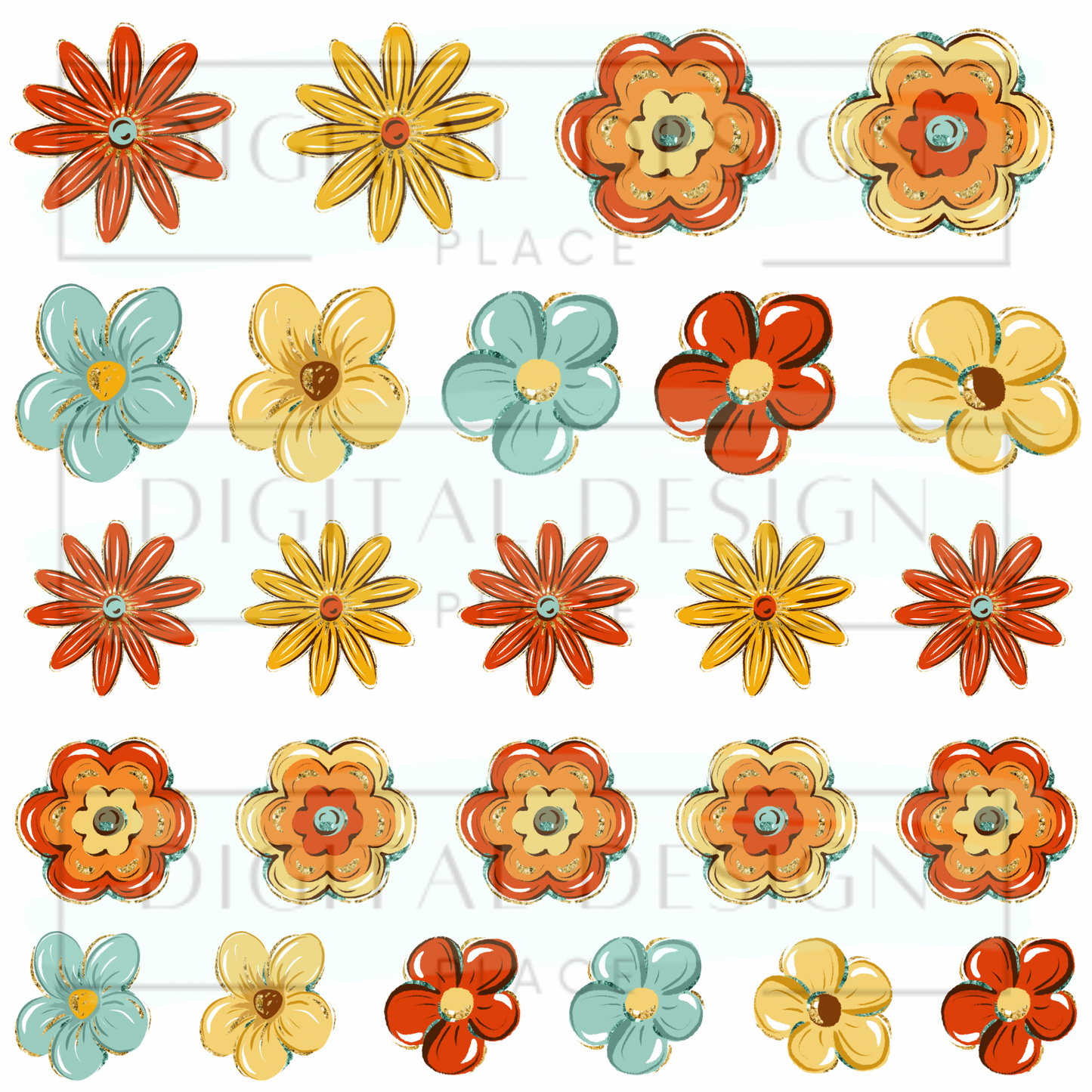 Groovy Flowers ELEE327