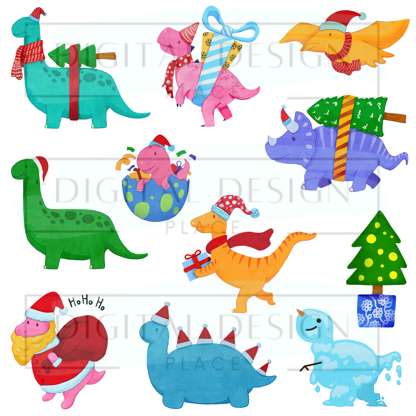 Christmas Dinos ELEE171