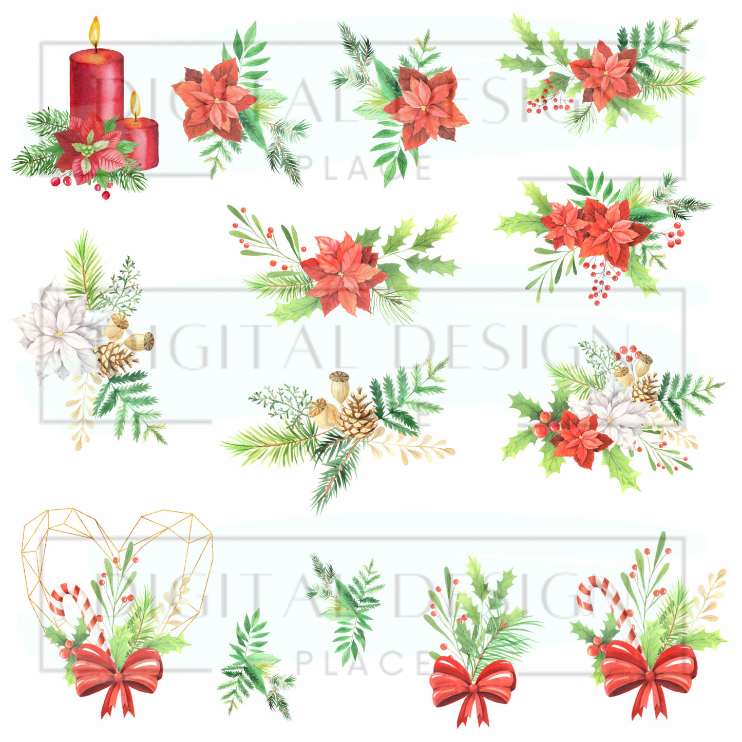 Poinsettia Christmas ELEE162