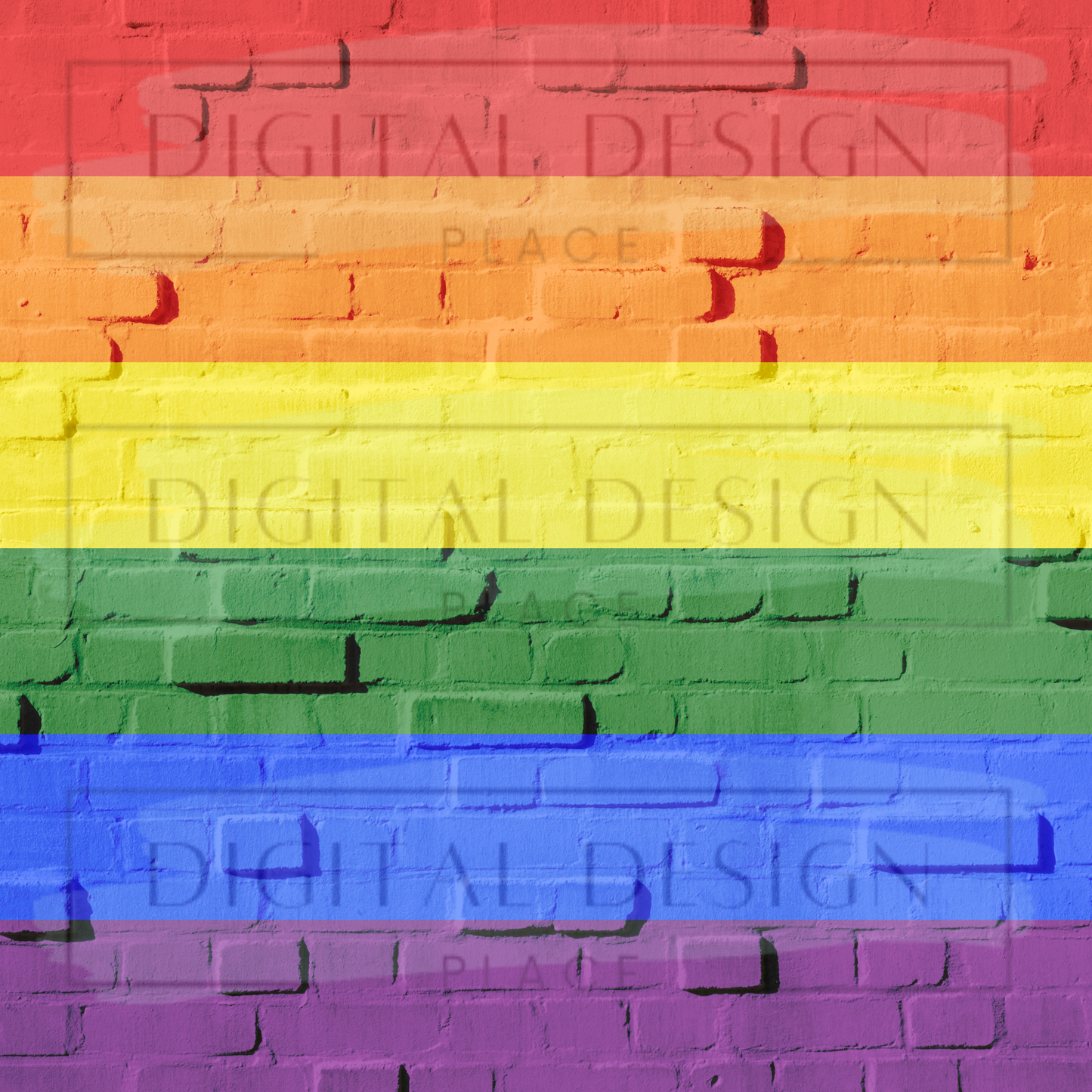 Rainbow Brick VinylV393