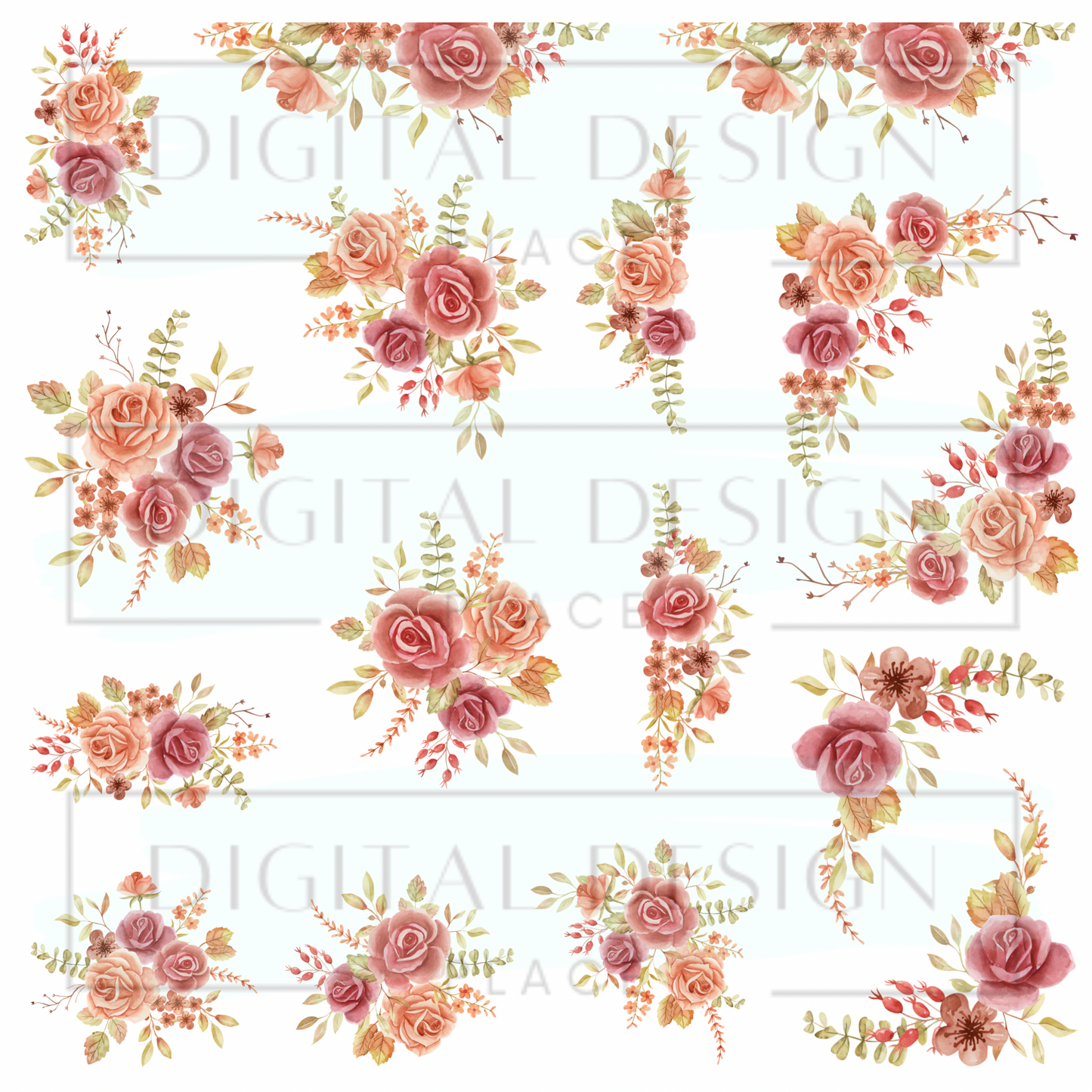 Romantic Autumn Florals ELEE209