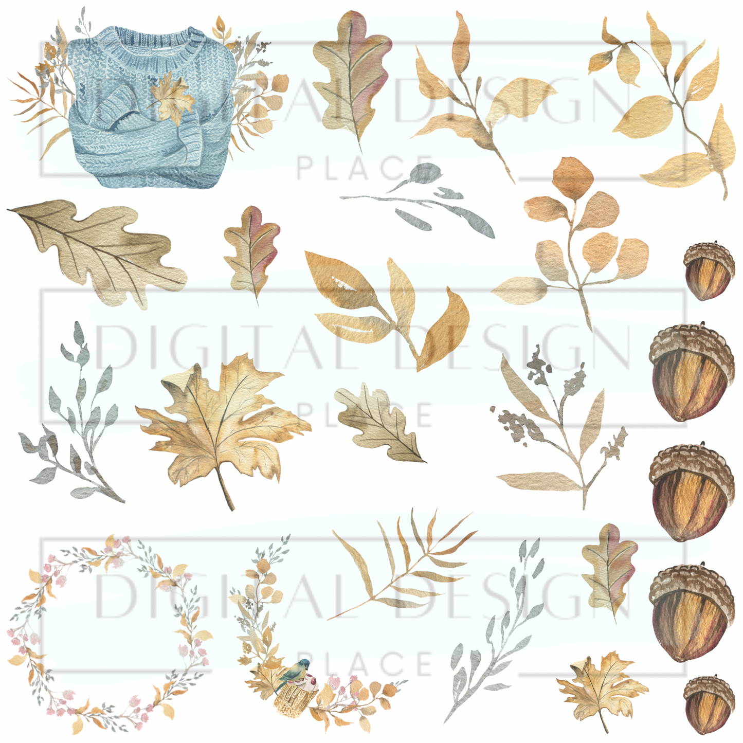 Cozy Autumn Elements ELEE155