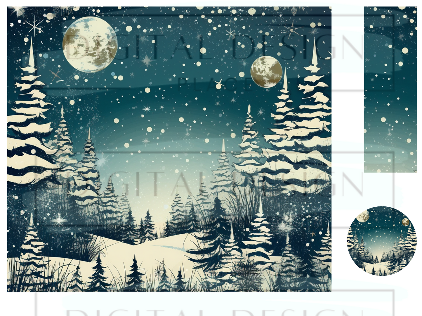 Christmas Skies Wrap Bundle WrB41