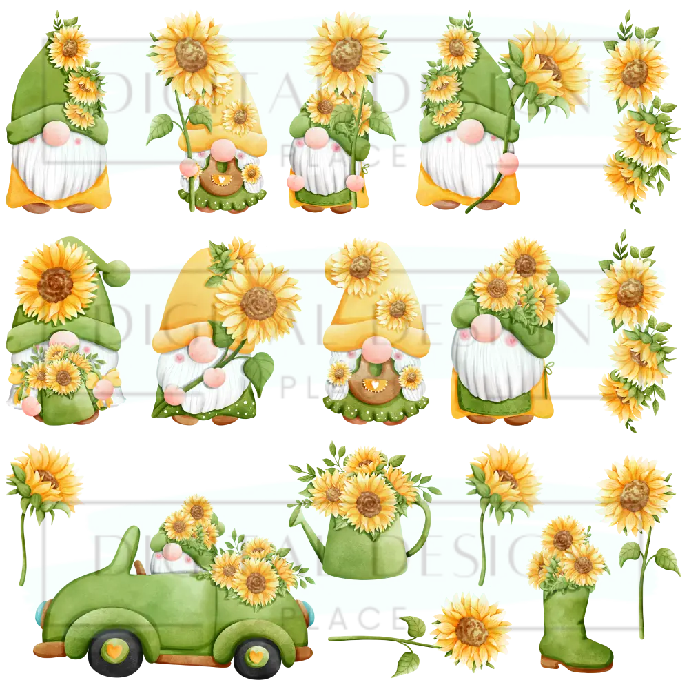 Sunflower Gnomes EleE93