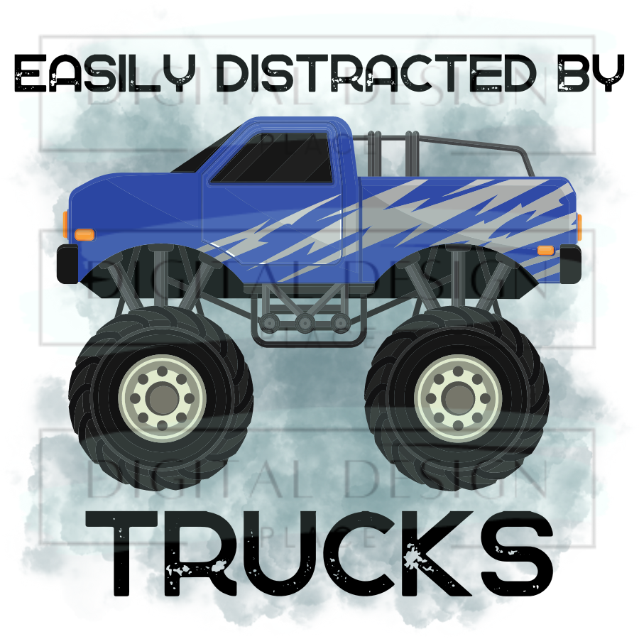 Easily Distracted by Trucks KidK9