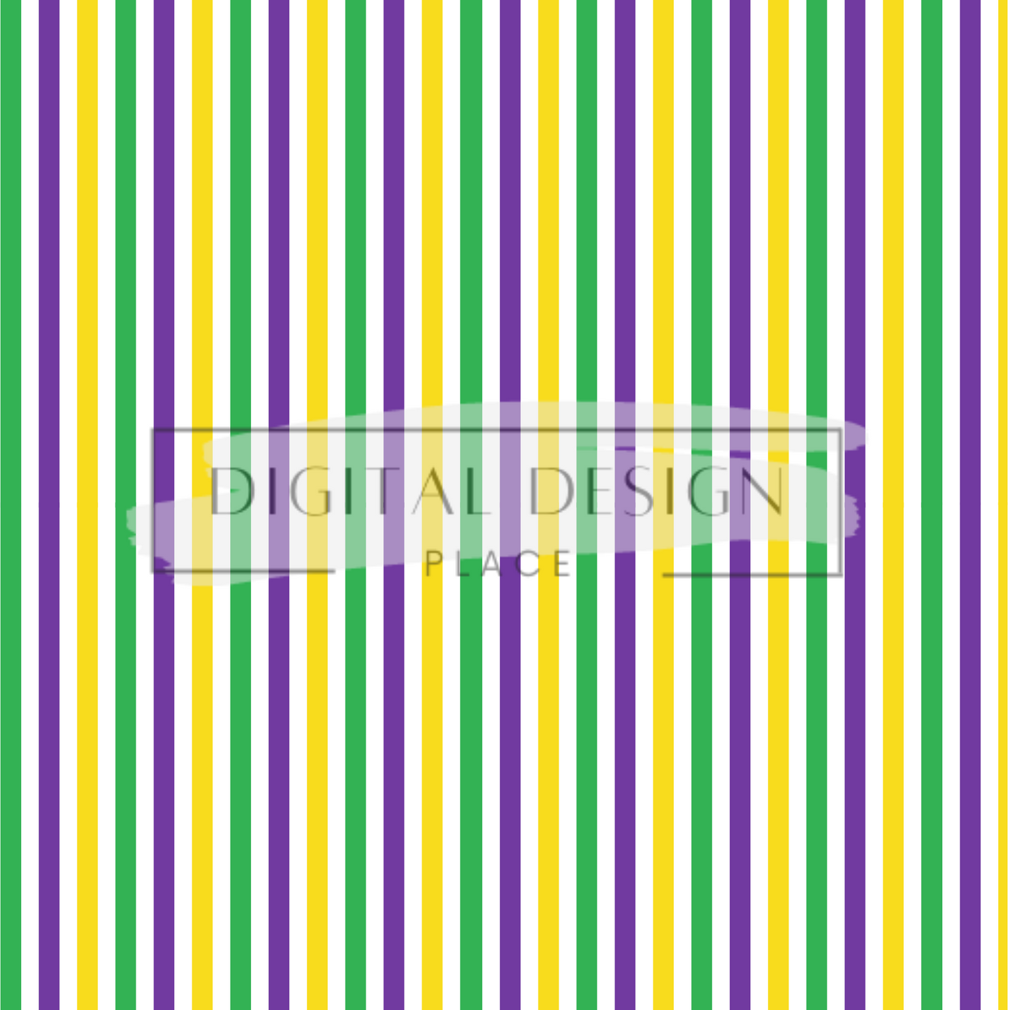 Mardi Gras Stripes VinylV29