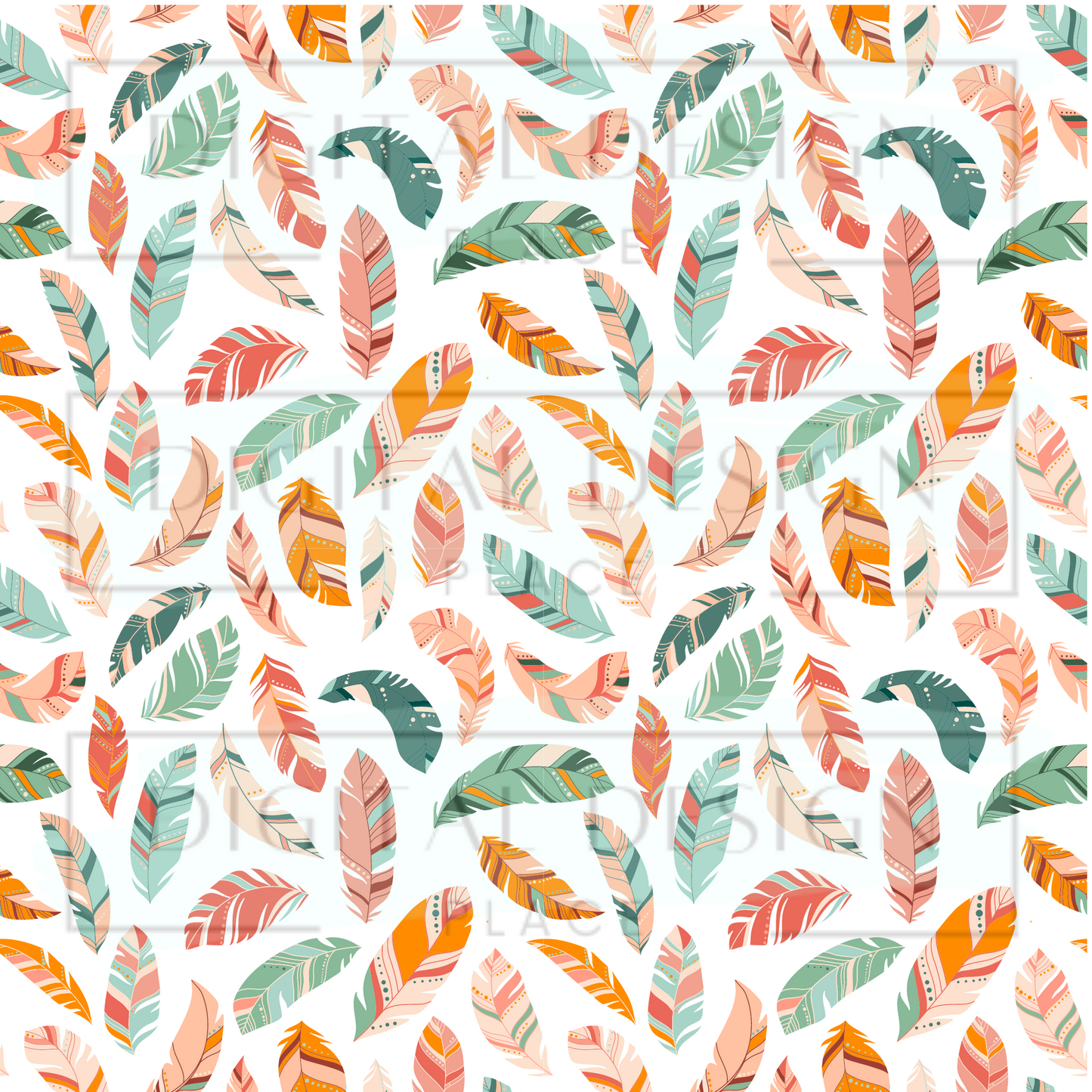 Boho Feathers VinylV100