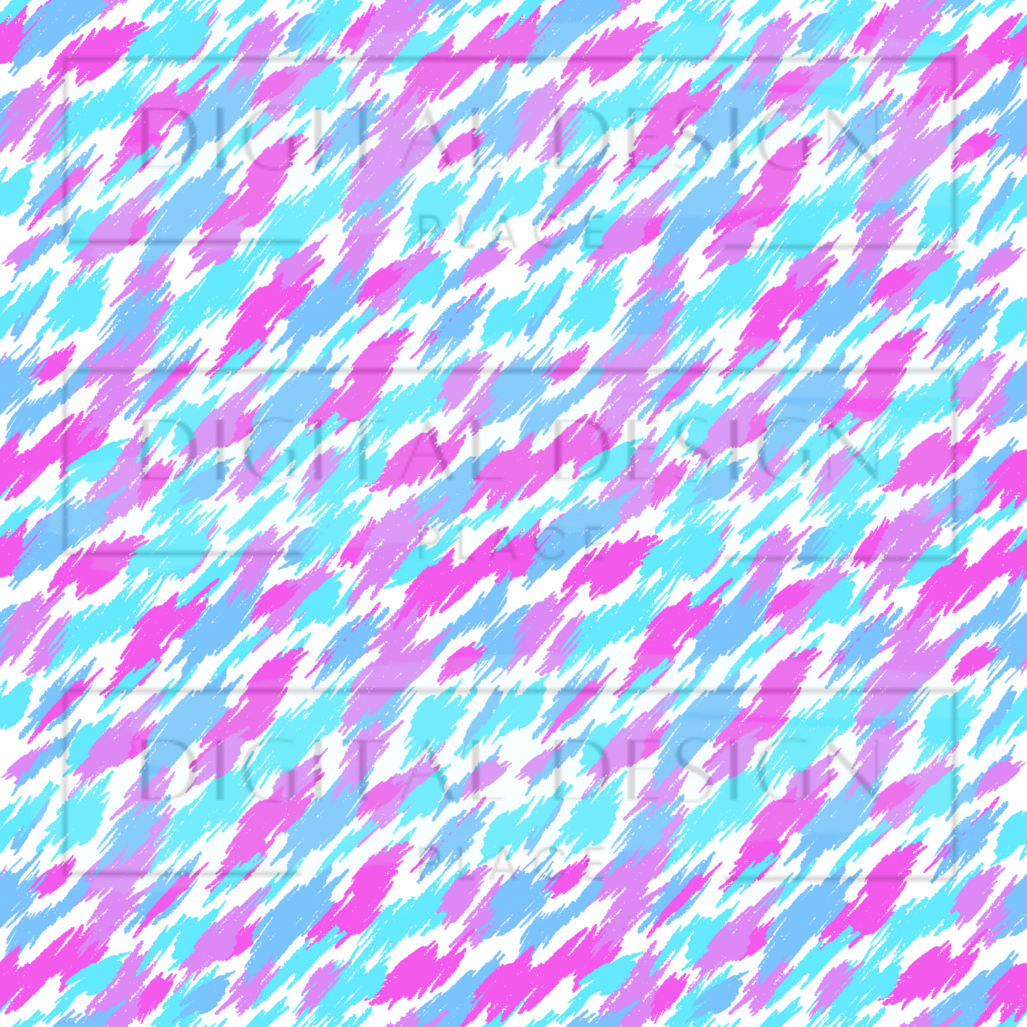 Teal and Pink Brustroke VinylV192