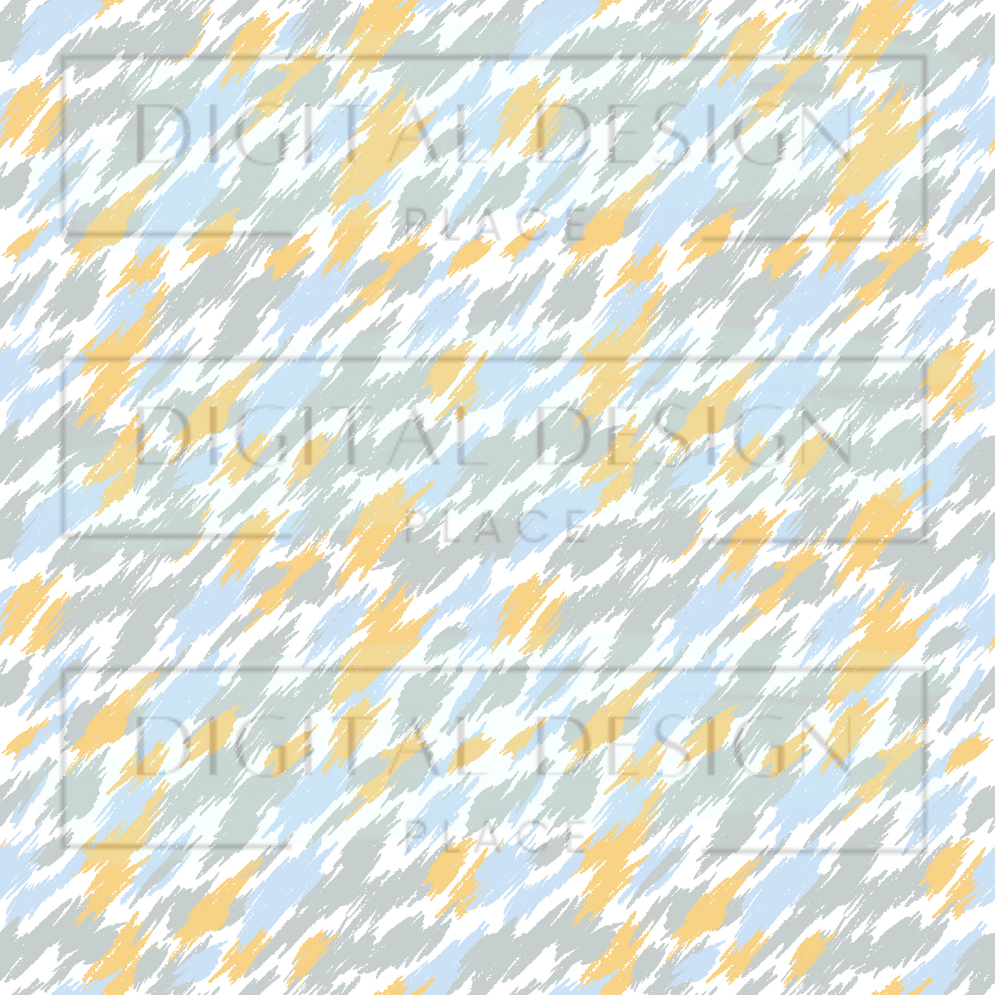 Blue and Gold Brushtroke VinylV193