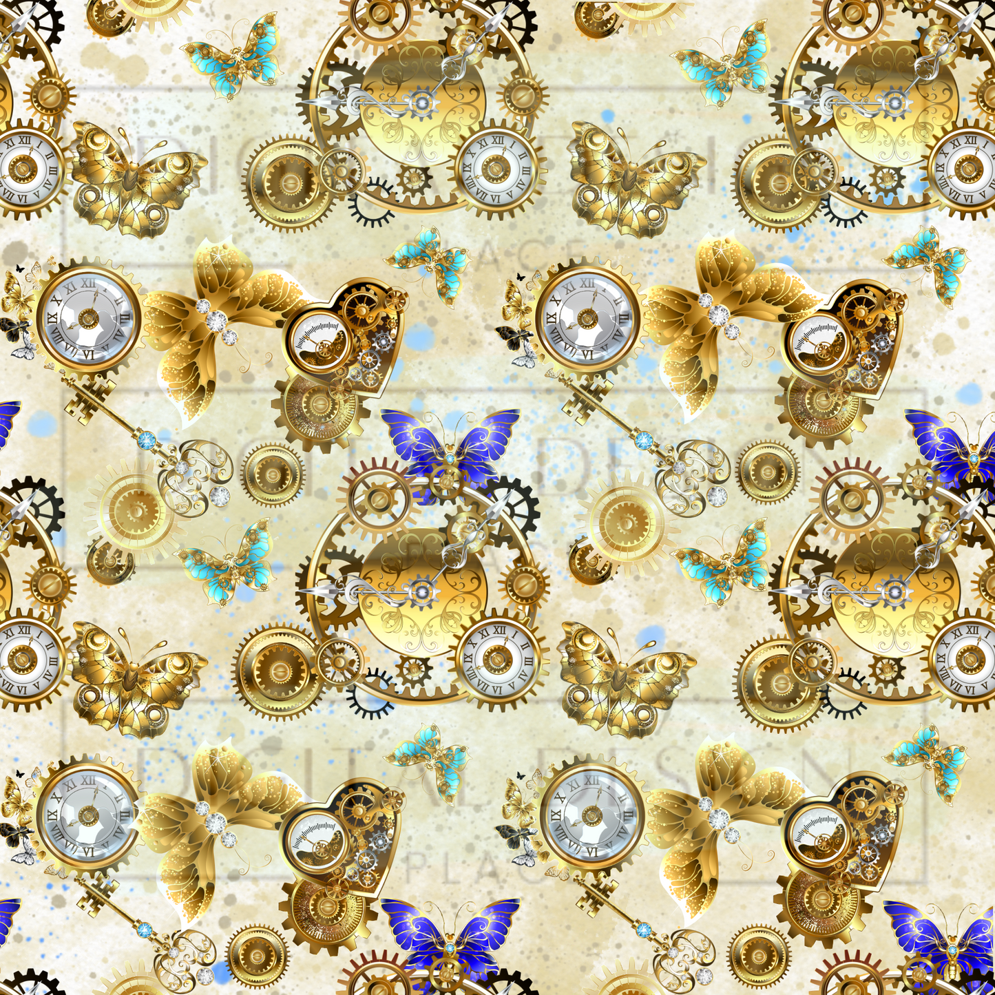 Steampunk Butterfly Wanderer VinylV255