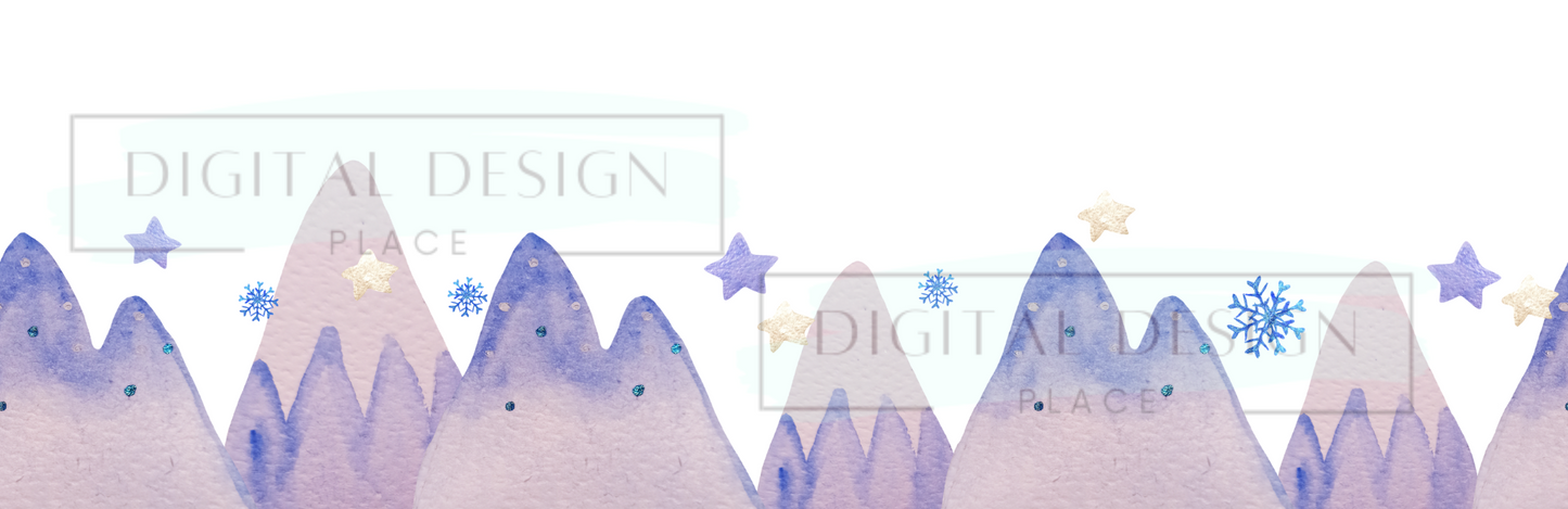 Watercolor Mountains WRAW22