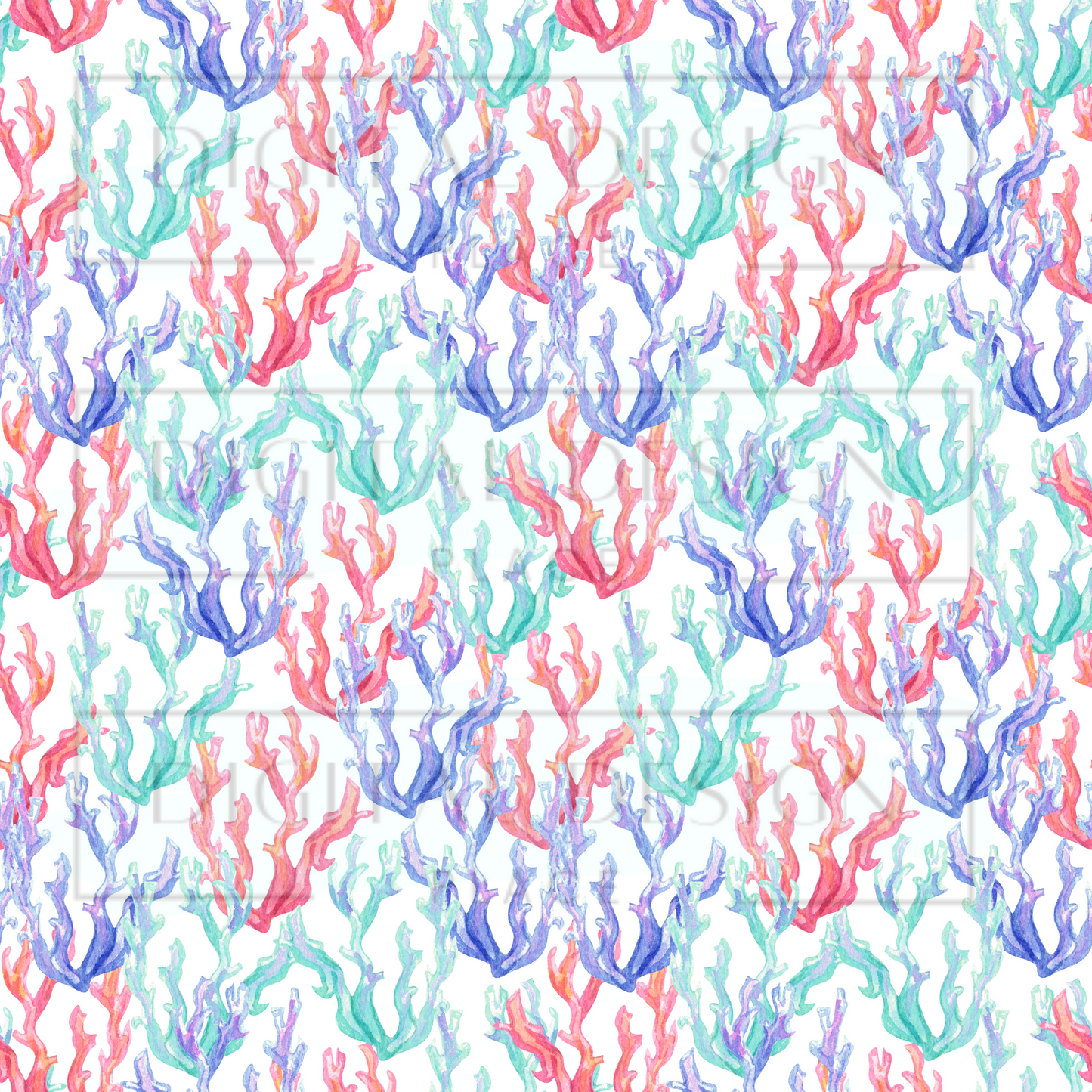 Coral Full Print VinylV77