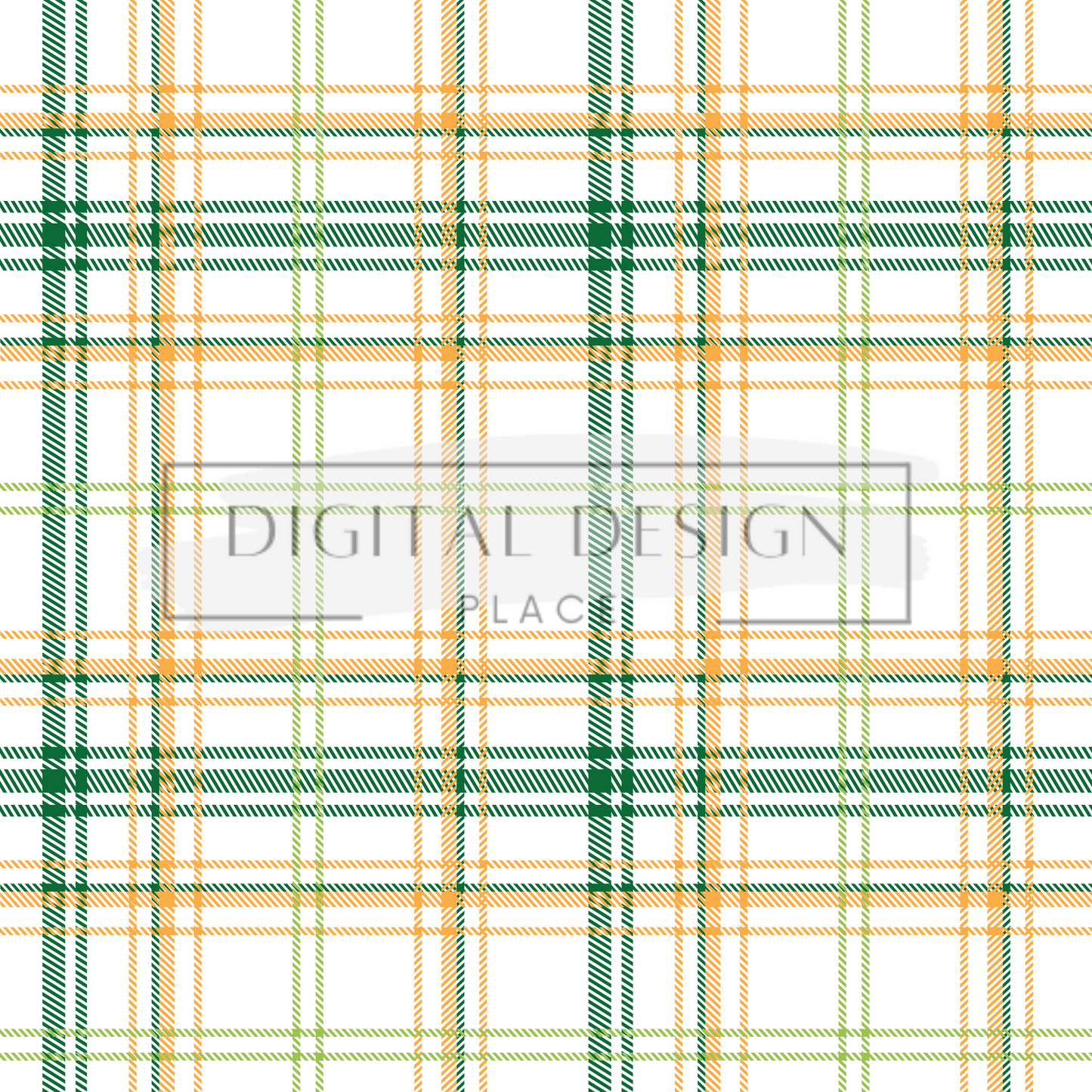 Green and Gold Plaid VinylV18