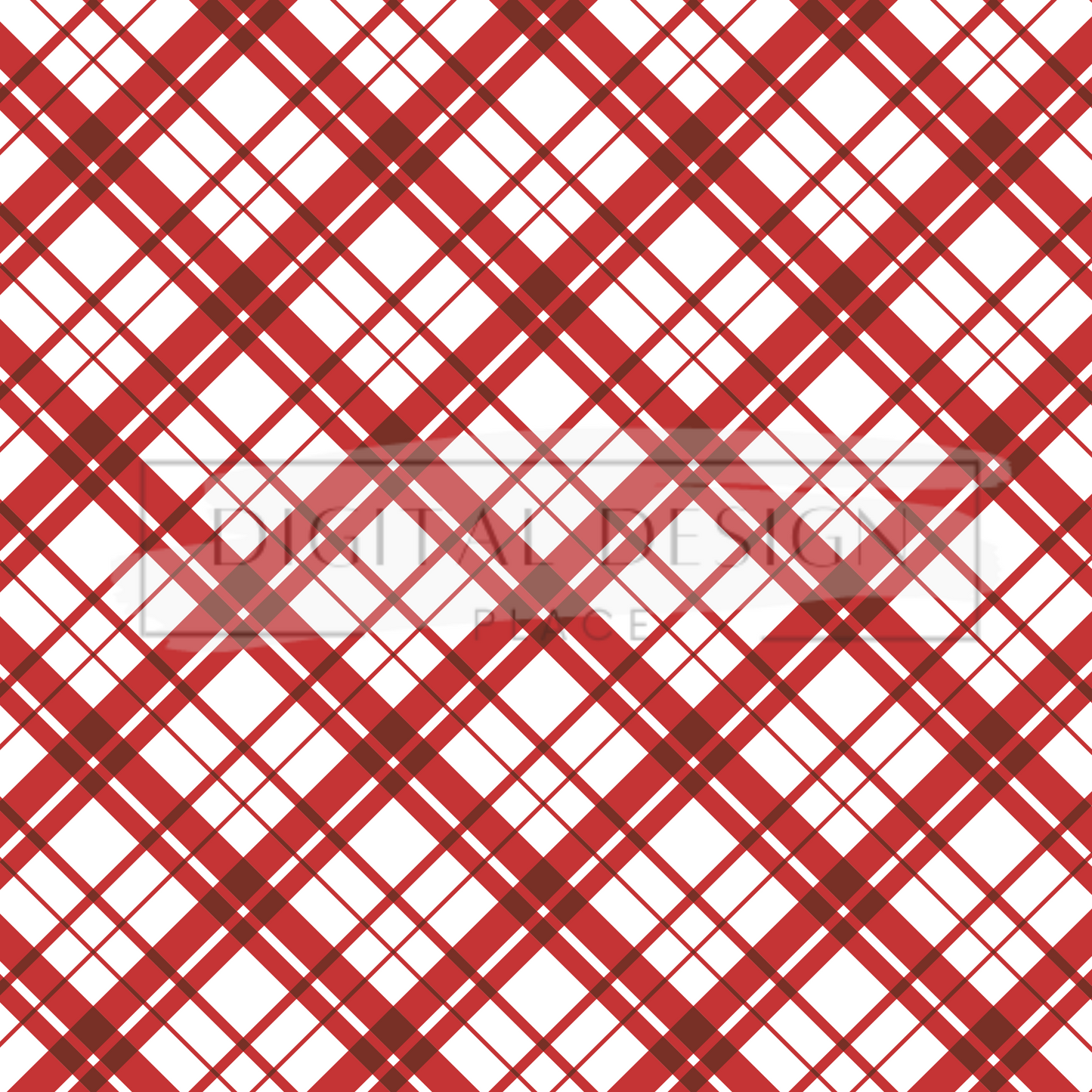 Red Plaid Vinyl Sheet