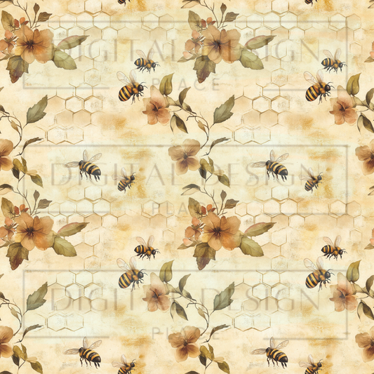 Beehive Blossoms VinylV2656