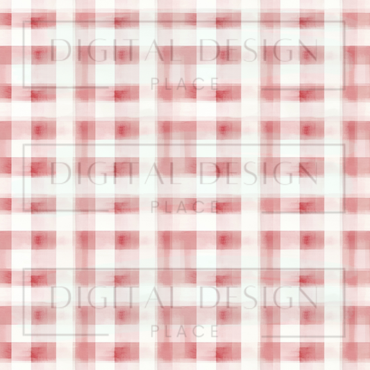 Strawberry Plaid VinylV1213