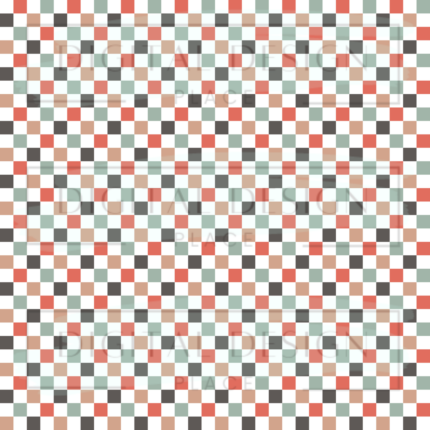 Western Retro Christmas Checkered VinylV1550