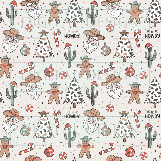 Western Retro Christmas White VinylV1552