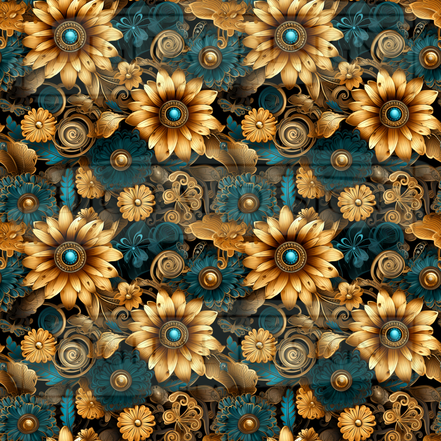 Sunflower Steampunk Small Print VinylV2797