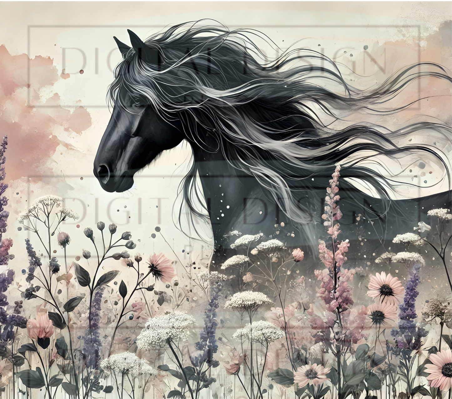 Black Wild Horse TWYT222