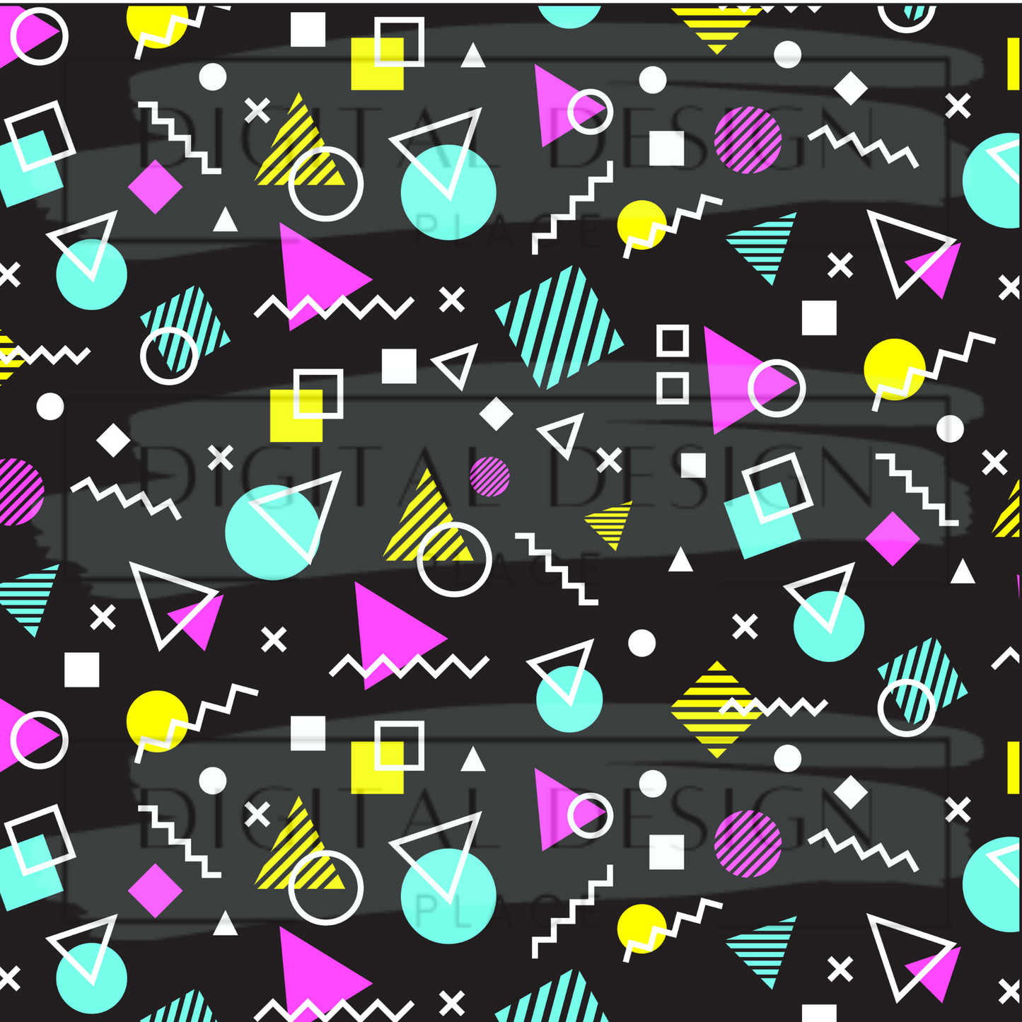 80's Neon Black VinylV1296