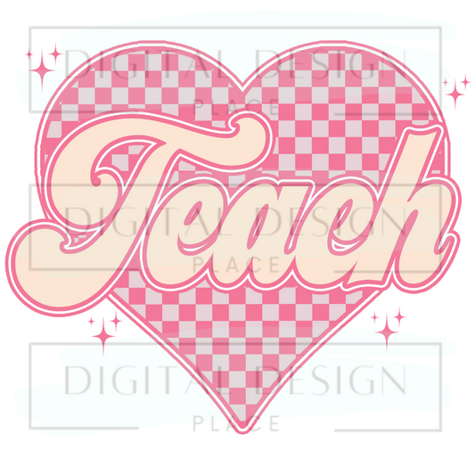 Teach Retro Check Heart BTSB35