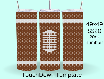 Touchdown Rhinestone Template RTSTO10