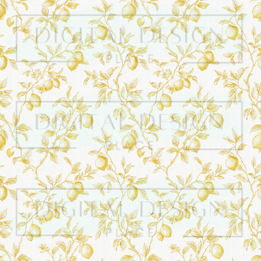 Lemon Toile VinylV2885