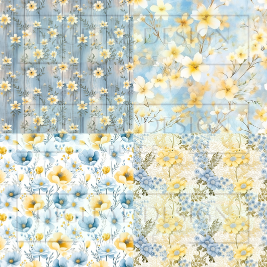 Spring Countryside Square Prints VinylV1244