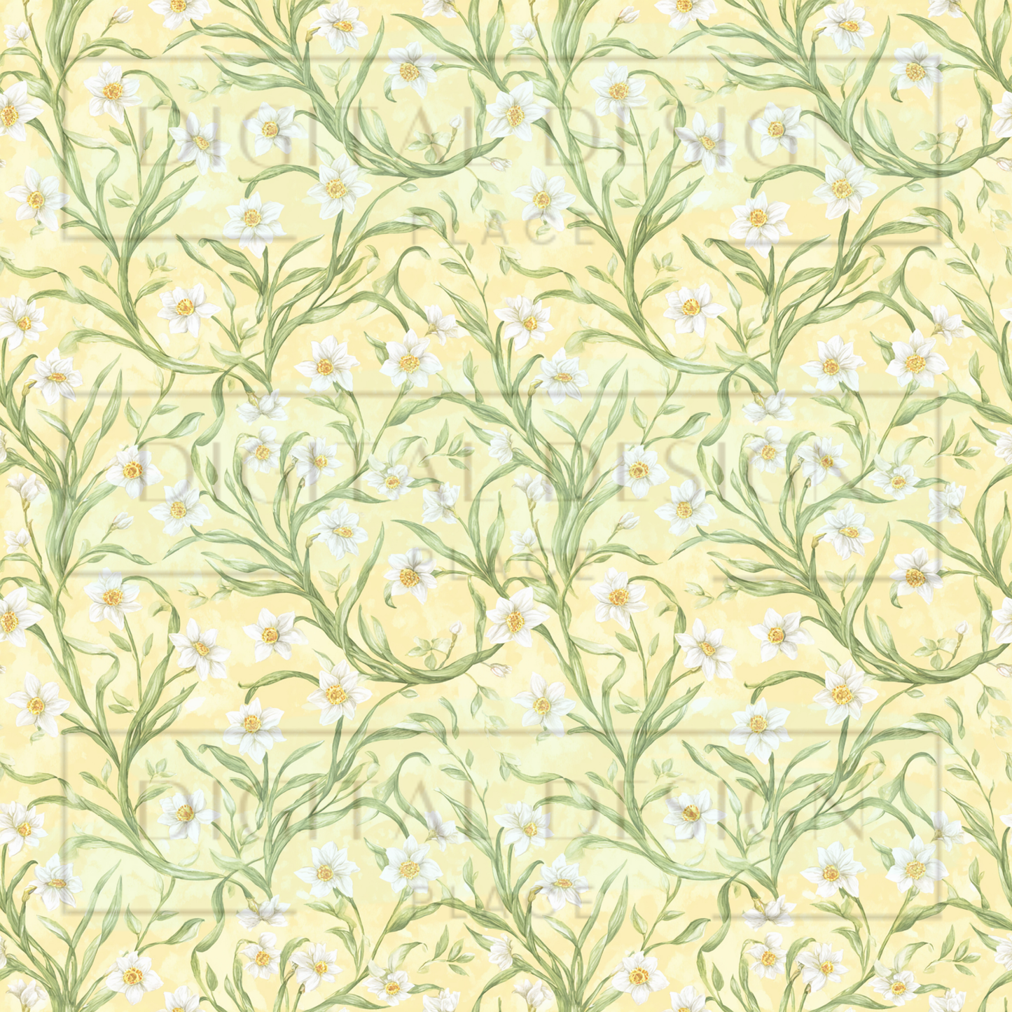 Lemon Flowers VinylV2881