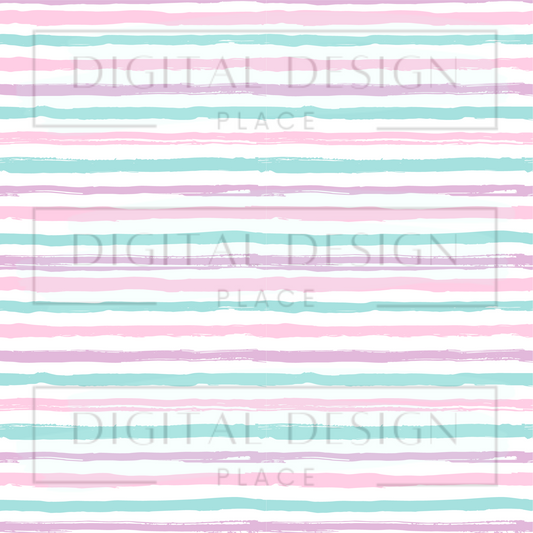 Pastel Summer Groovy Stripe VinylV1262