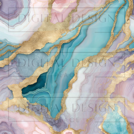 Pastel Drusy Geode 1 VinylV1189