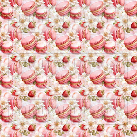 Strawberry Macaroons VinylV1203