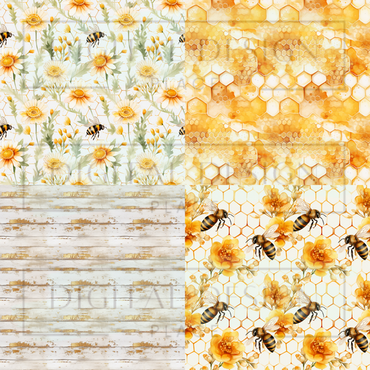 Honey Bees Square Prints VinylV1245