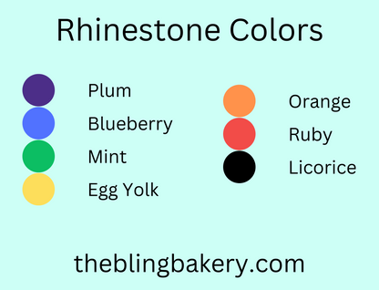 Rainbow Cascade Rhinestone Template RTSTO4