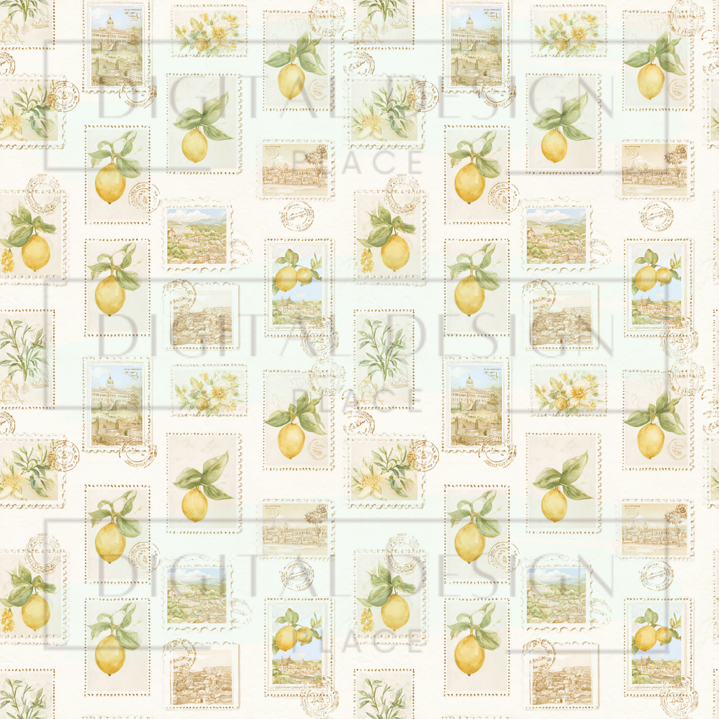 Lemon Stamps VinylV2887