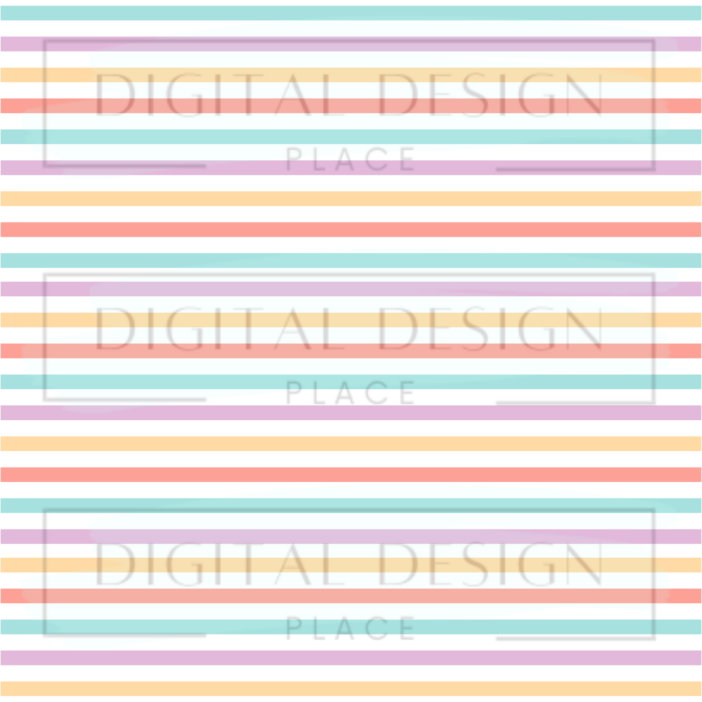 Pastel Summer Stripe VinylV1263